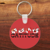 Catitude Charm – Memories at Your Fingertips 😺 Sleutelhanger (Voorkant)