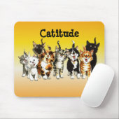 Catitude Cute Kitty Cats Muismat (Met muis)