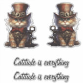 Catitude is alles sticker (Voorkant)