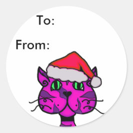 Catitude Kerst label