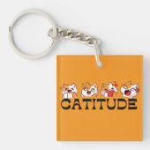 Catitude Memories – Meow Mood Keychain 🐾 (Voorkant)