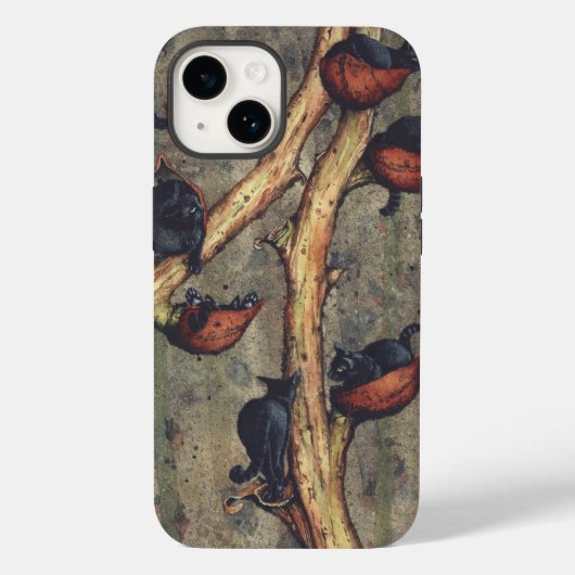 Catkins-draagtas — Verticaal Case-Mate iPhone Case (Achterkant)