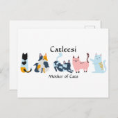 Catleesi, Kattenmoeder Briefkaart (Voorkant / Achterkant)