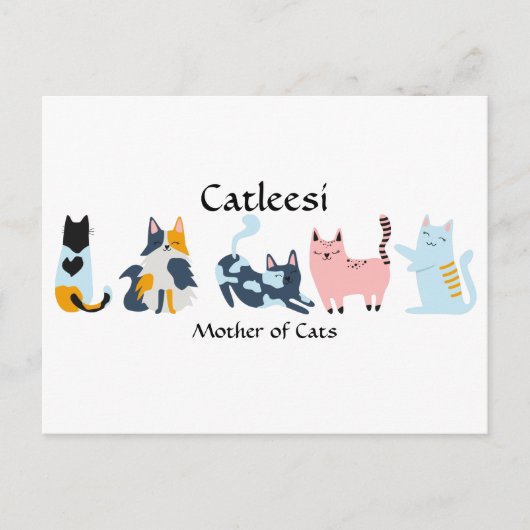 Catleesi, Kattenmoeder Briefkaart (Voorkant)