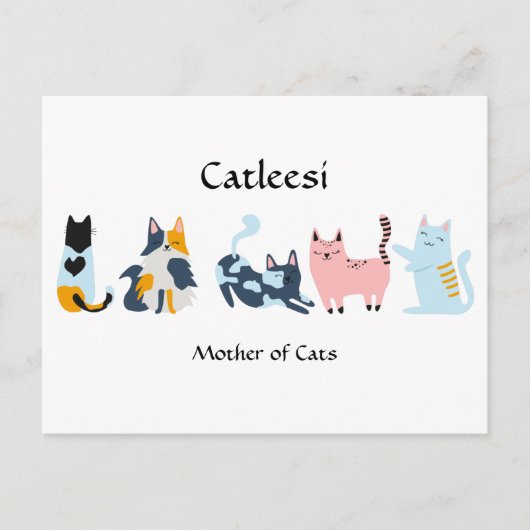Catleesi, Moeder der Katten Briefkaart (Voorkant)