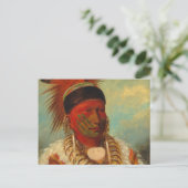 Catlin - The White Cloud, Hoofd van de Iowas Briefkaart (Staand voorkant)