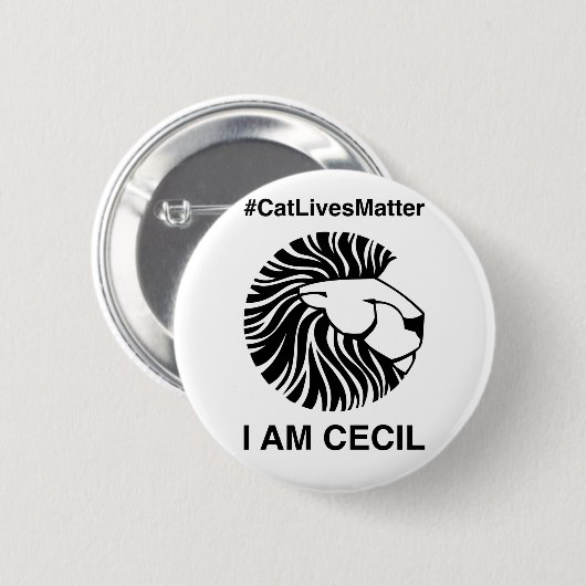 #CatLivesMatter Badge Ronde Button 5,7 Cm (Voorkant /achterkant)