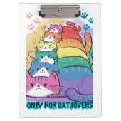 Catlovers stapel katten klembord (Voorkant)