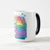 Catlovers stapel katten magische mok (Voorkant rechts)