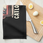 Catloween Ghost Halloween Theedoek (Quarter Fold)