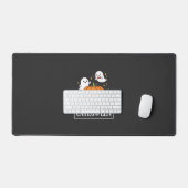 Catloween Grappig Halloween Kat Geest Pompoen Ontw Bureaumat (Keyboard & Muis)