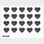 Catloween Grappig Halloween Kat Geest Pompoen Ontw Hart Sticker (Vel)