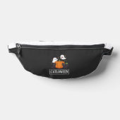 Catloween Grappig Halloween Kat Geest Pompoen Ontw Heuptasje (Liggend)