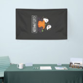 Catloween Grappig Halloween Kat Geest Pompoen Ontw Spandoek (Beurs)