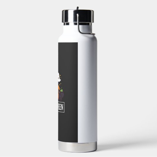 Catloween Grappig Halloween Kat Geest Pompoen Ontw Waterfles (Links)