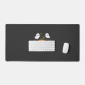 Catloween Mooie Spookkat Halloween Ontwerp_1 Bureaumat (Keyboard & Muis)