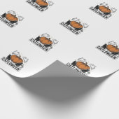 Catloween Zwarte Kat Geest Halloween Vector Ontwer Cadeaupapier (Hoek)