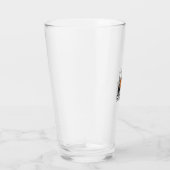 Catloween Zwarte Kat Geest Halloween Vector Ontwer Glas (Rechts)