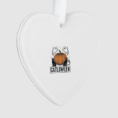 Catloween Zwarte Kat Geest Halloween Vector Ontwer Ornament (voorkant)