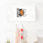 Catloween Zwarte Kat Geest Halloween Vector Ontwer Spandoek (Insitu)