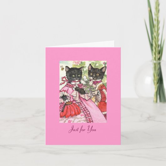 Catly houdt van Valentijn Feestdagen Kaart (Voorkant)