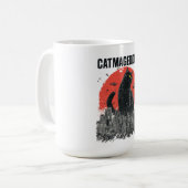 Catmageddon Giant Cat Monster City Kaiju Funny Pet Koffiemok (Voorkant links)
