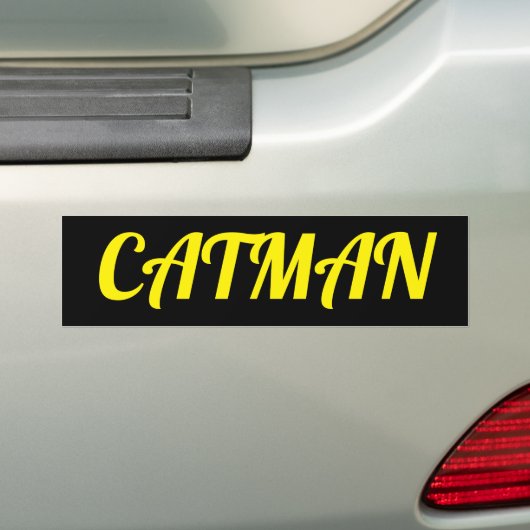 CATMAN BUMPERSTICKER (Op auto)