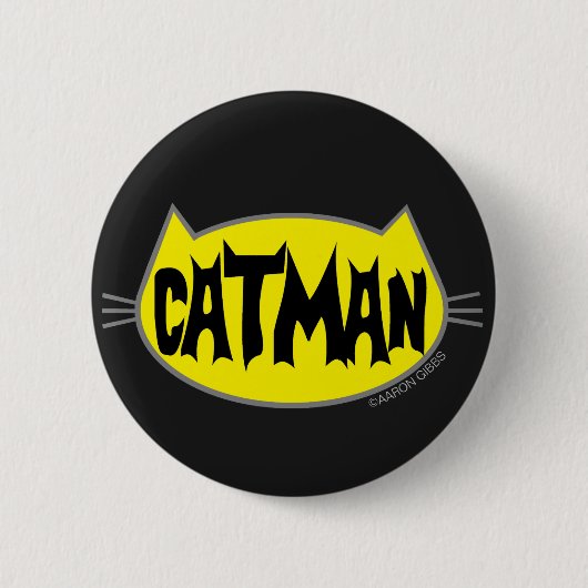 CATMAN Cat Lover Button (Voorkant)