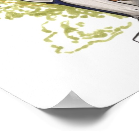 Catmeiden met Poster van assen (Hoek)