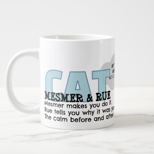 CatMesmer & CatRue | Calm & After Specialty Mug Grote Koffiekop (Links)
