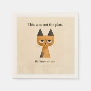 Catmosphere™: Dit Was Niet Het Plan Cocktail Serve Servet
