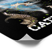 Catnado Funny Beste Graphic Schattigee Kattenliefh Poster (Hoek)