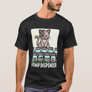 Catnip Dispenser Whisker Tickler Kitten Lover Scha T-shirt