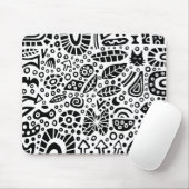 Catnip Dreams - Zwart op wit Muismat (Met muis)