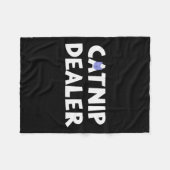 Catnip Er Funny Cat Fleece Deken (Voorkant (Horizontaal))