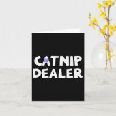 Catnip Er Funny Cat Kaart (Gele Bloem)