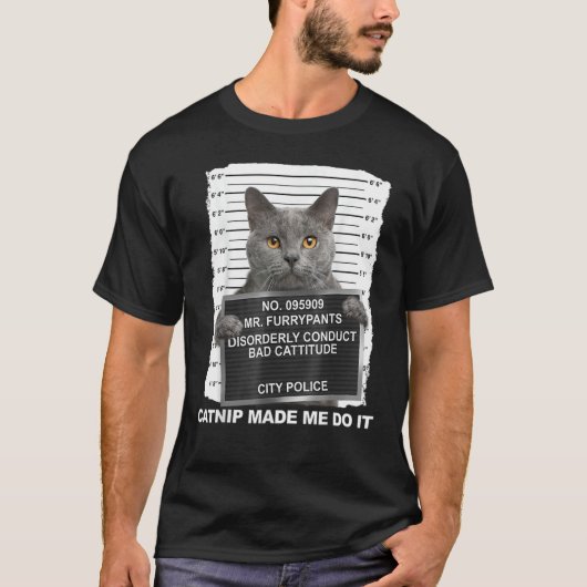 Catnip liet me het doen 2 t-shirt (Voorkant)