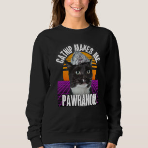 Catnip maakt me Pawranoid Tinfoil Pet Samenzwerm C Trui