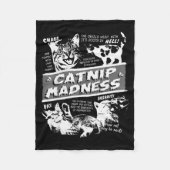 Catnip Madness Cute Kitten Funny Cat Pet Humor  Fleece Deken (Voorkant)