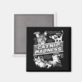 Catnip Madness Cute Kitten Funny Cat Pet Humor  Magneet (Voorkant / Achterkant)