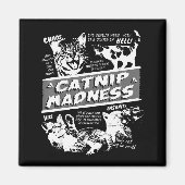 Catnip Madness Cute Kitten Funny Cat Pet Humor  Magneet (Voorkant)