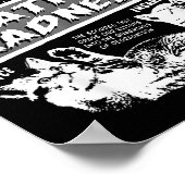 Catnip Madness Cute Kitten Funny Cat Pet Humor  Poster (Hoek)