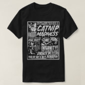 Catnip Madness Grappige Kat Lover Huisdier Eigenaa T-shirt (Design voorkant)