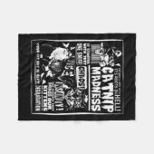 Catnip Madness Leuke Kitten Kat Lover Gift Voor Ka Fleece Deken (Voorkant (Horizontaal))