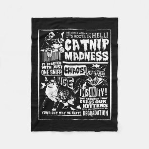 Catnip Madness Leuke Kitten Kat Lover Gift Voor Ka Fleece Deken
