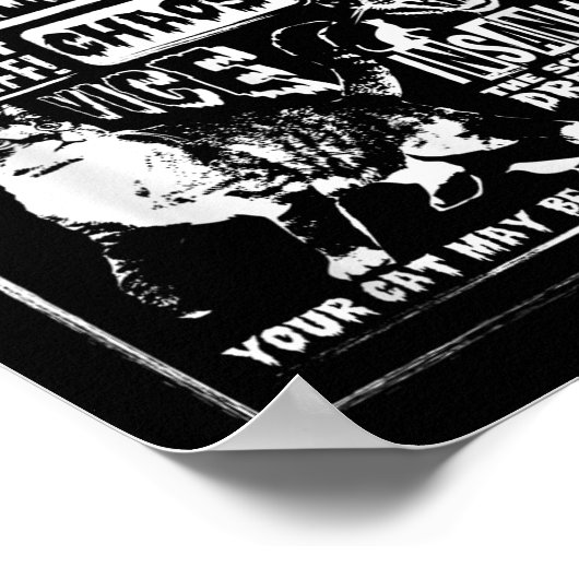 Catnip Madness Leuke Kitten Kat Lover Gift Voor Ka Poster (Hoek)