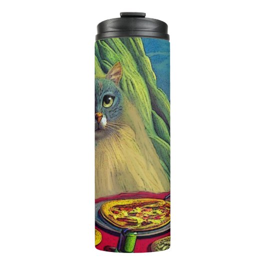 Catnip Pizza- Thermosbeker (Voorkant)