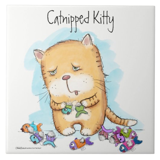 Catnipped Kat Tegeltje (Voorkant)