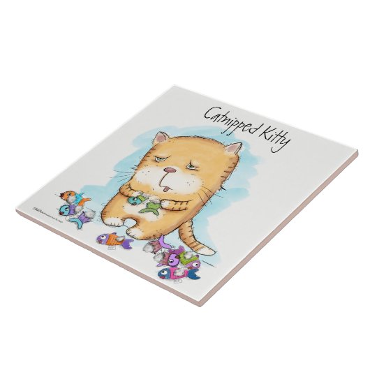 Catnipped Kat Tegeltje (Zijkant)