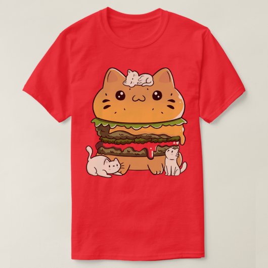 Catnivore Dieet Grappige Kat Rood door Tobe Fonsec T-shirt (Design voorkant)